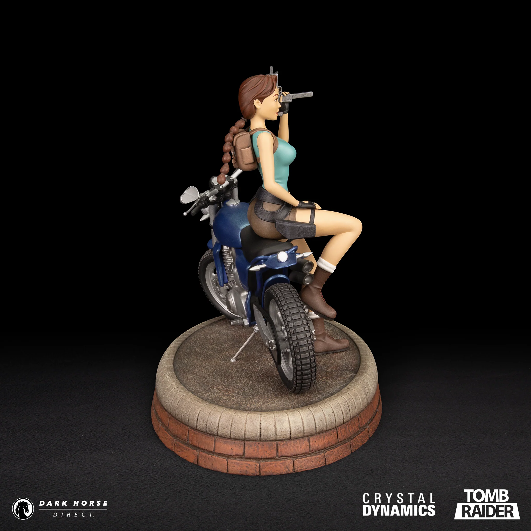 TOMB RAIDER: Lara Croft - Classic Motorbike Premium Statue - Image 9