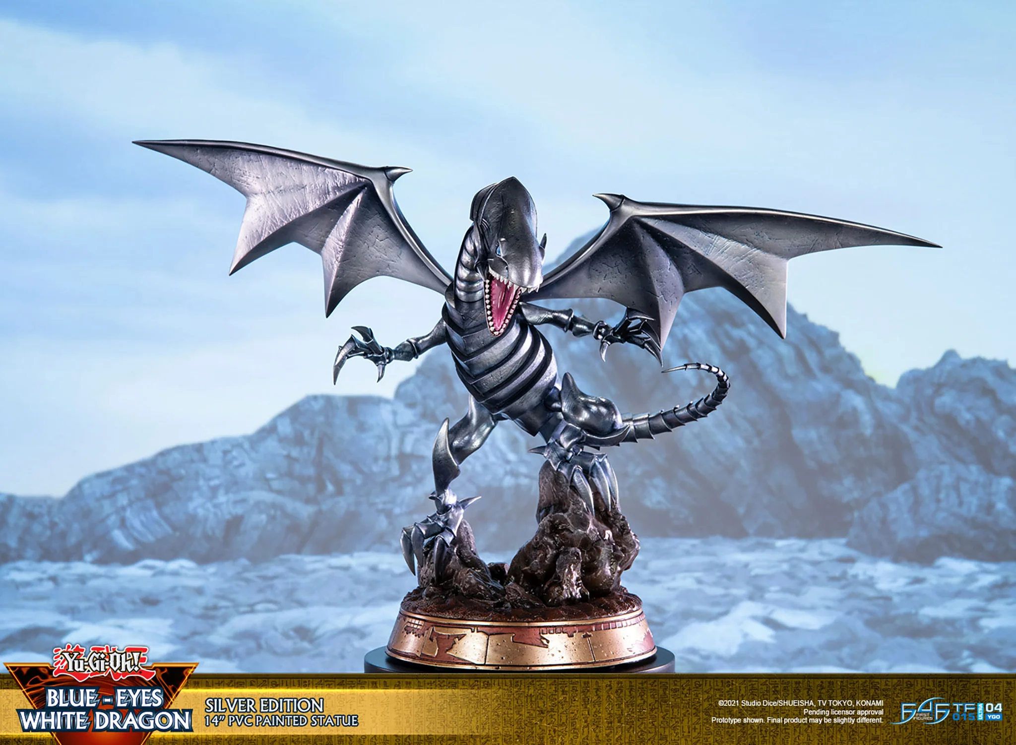 Yu-Gi-Oh! - Blue Eyes White Dragon PVC Statue: Silver Edition - Image 10