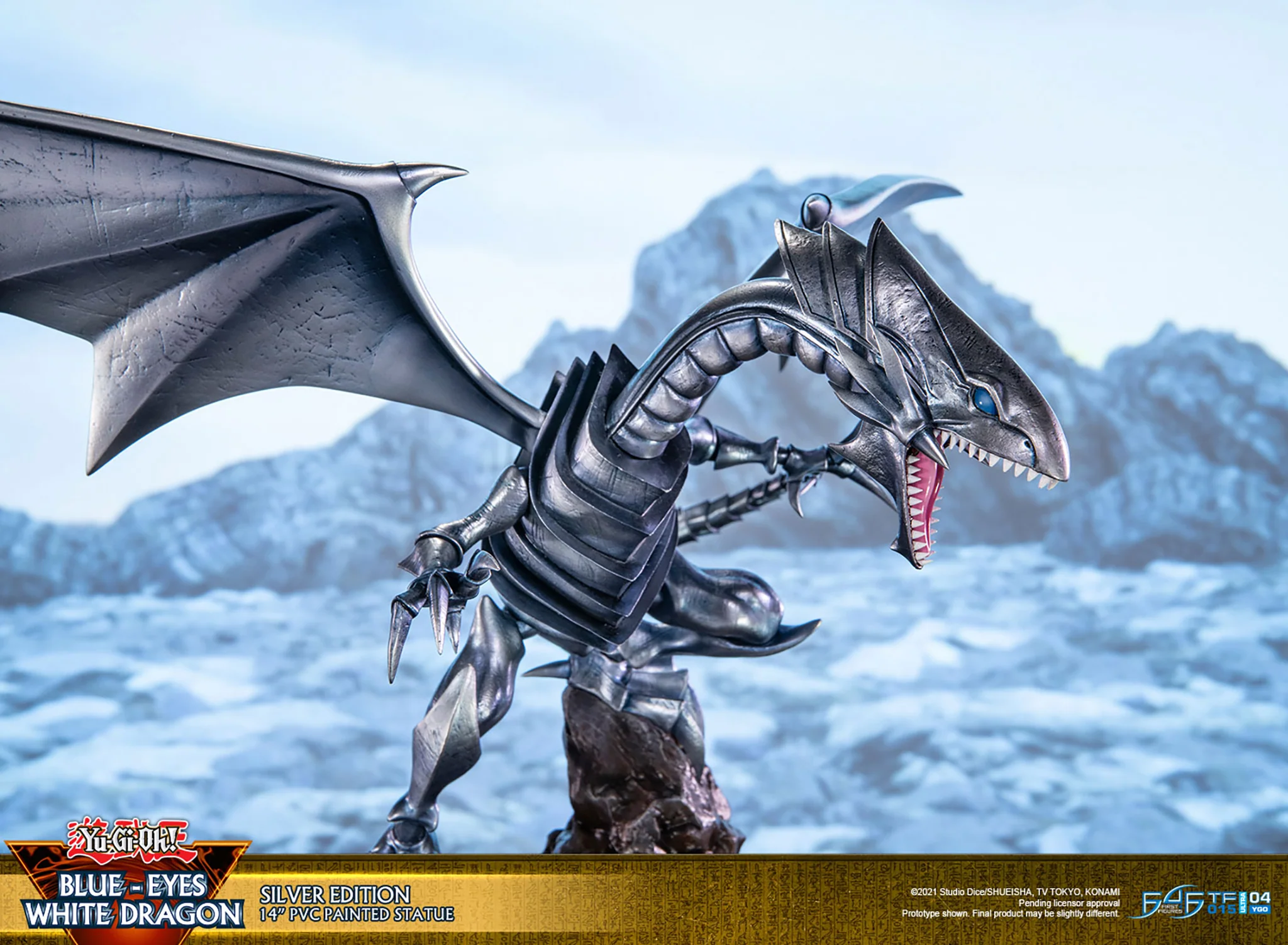 Yu-Gi-Oh! - Blue Eyes White Dragon PVC Statue: Silver Edition - Image 11