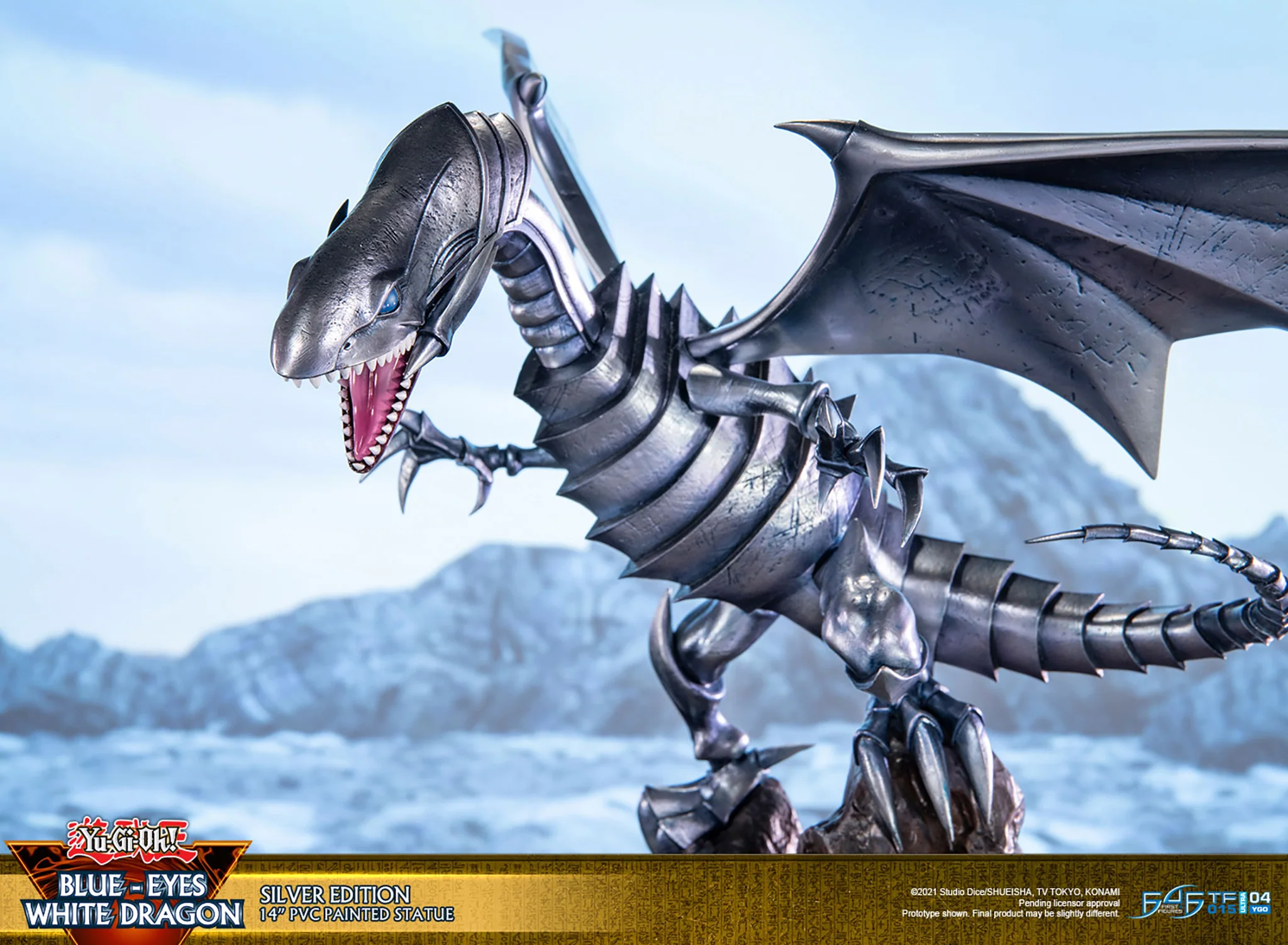 Yu-Gi-Oh! - Blue Eyes White Dragon PVC Statue: Silver Edition - Image 12
