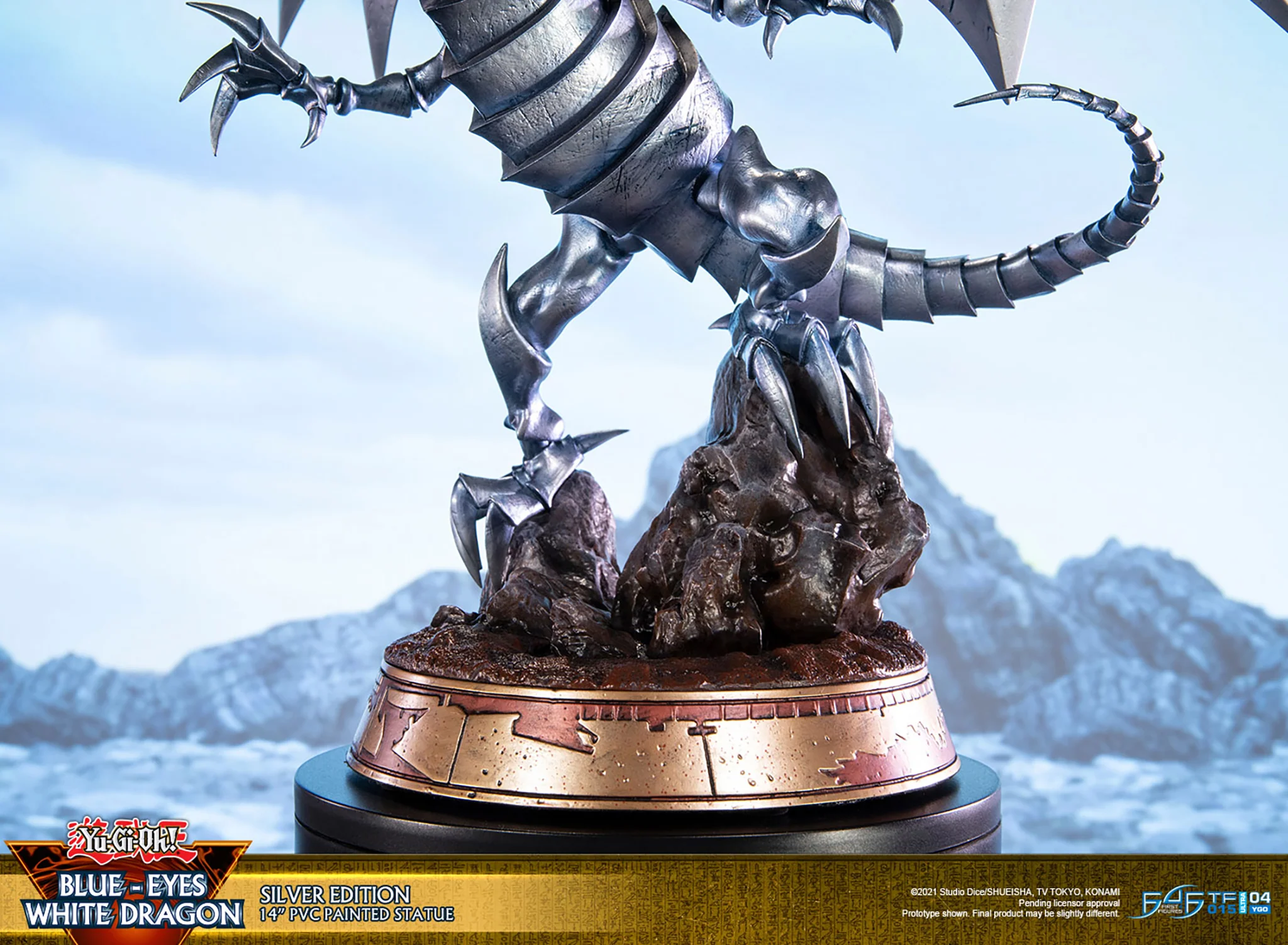 Yu-Gi-Oh! - Blue Eyes White Dragon PVC Statue: Silver Edition - Image 13