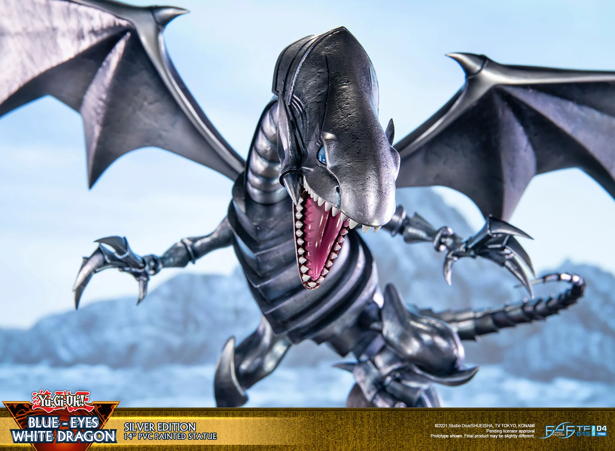 Yu-Gi-Oh! - Blue Eyes White Dragon PVC Statue: Silver Edition - Image 14