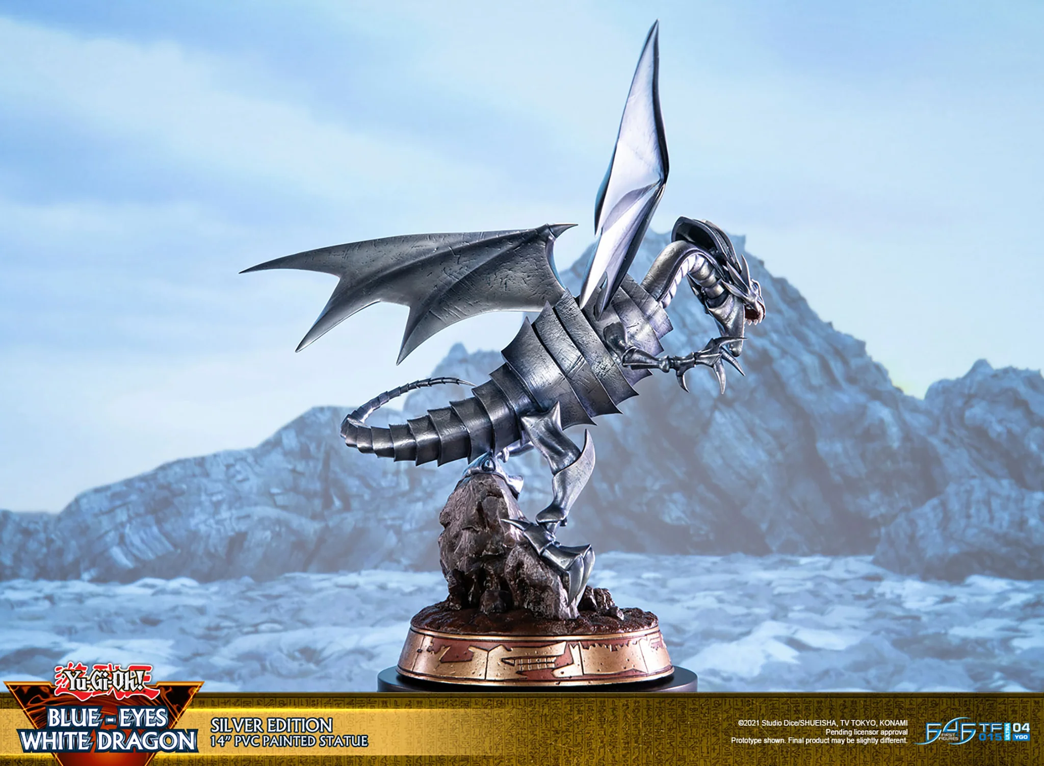 Yu-Gi-Oh! - Blue Eyes White Dragon PVC Statue: Silver Edition - Image 4