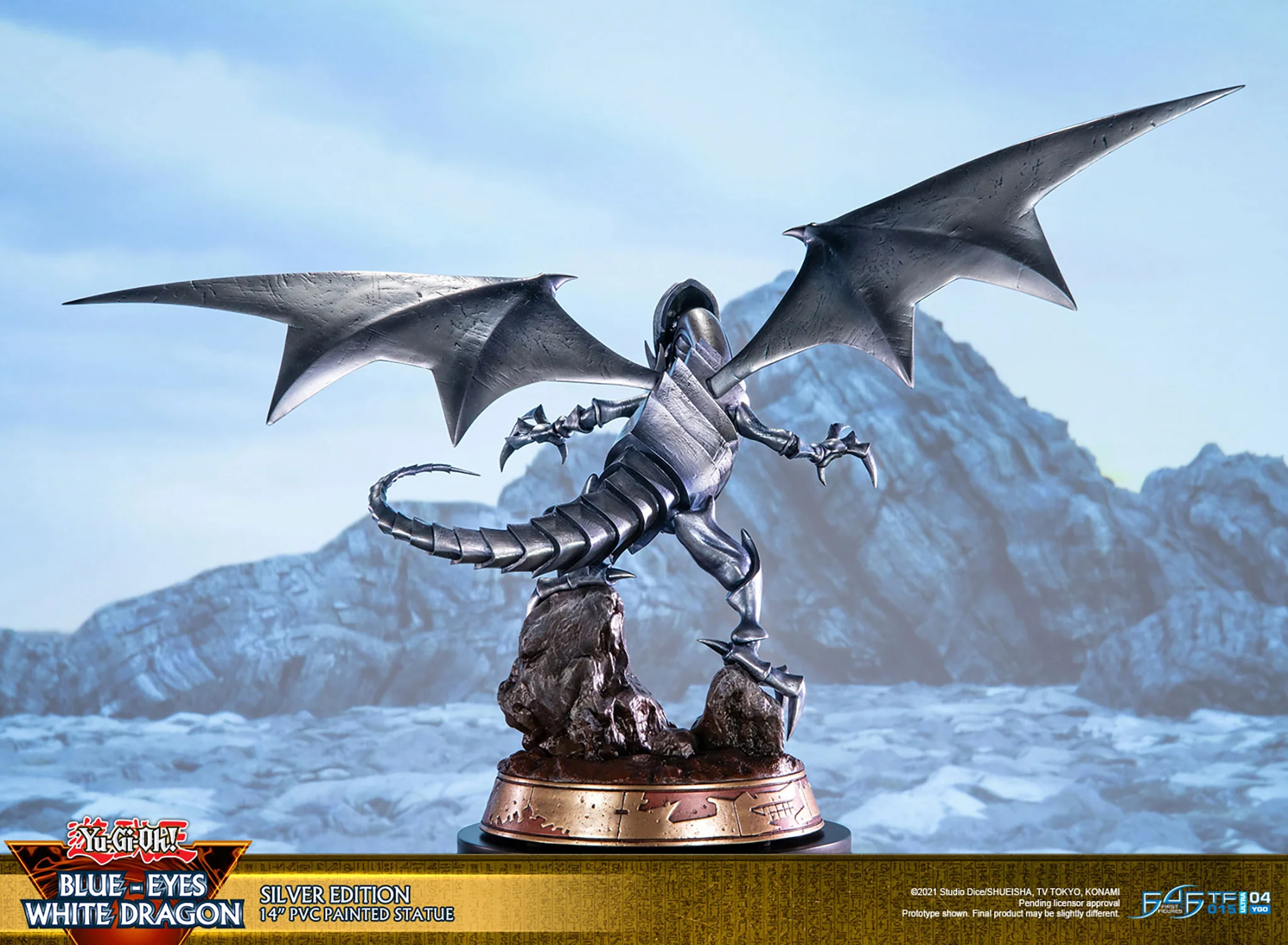 Yu-Gi-Oh! - Blue Eyes White Dragon PVC Statue: Silver Edition - Image 5
