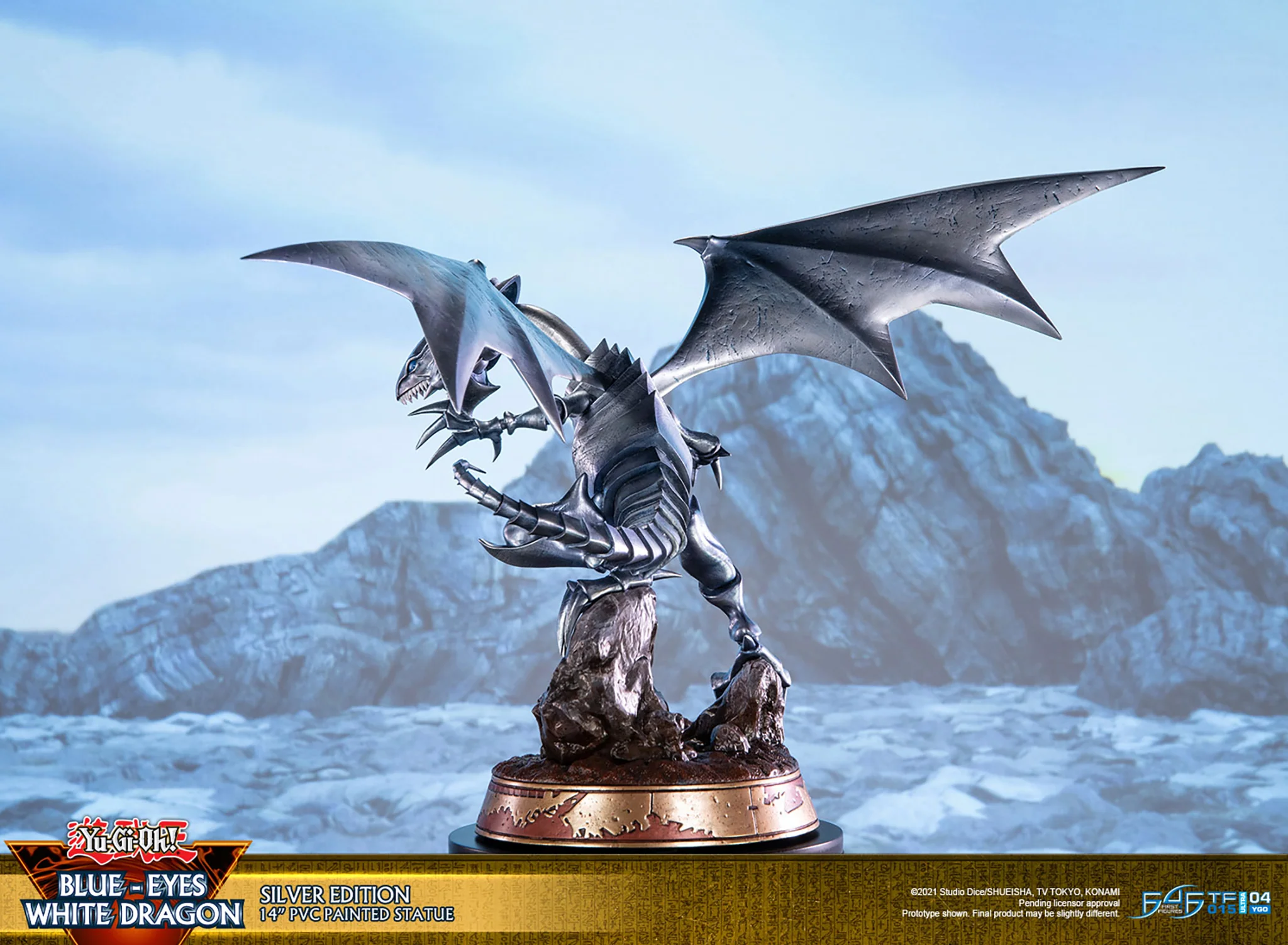Yu-Gi-Oh! - Blue Eyes White Dragon PVC Statue: Silver Edition - Image 6