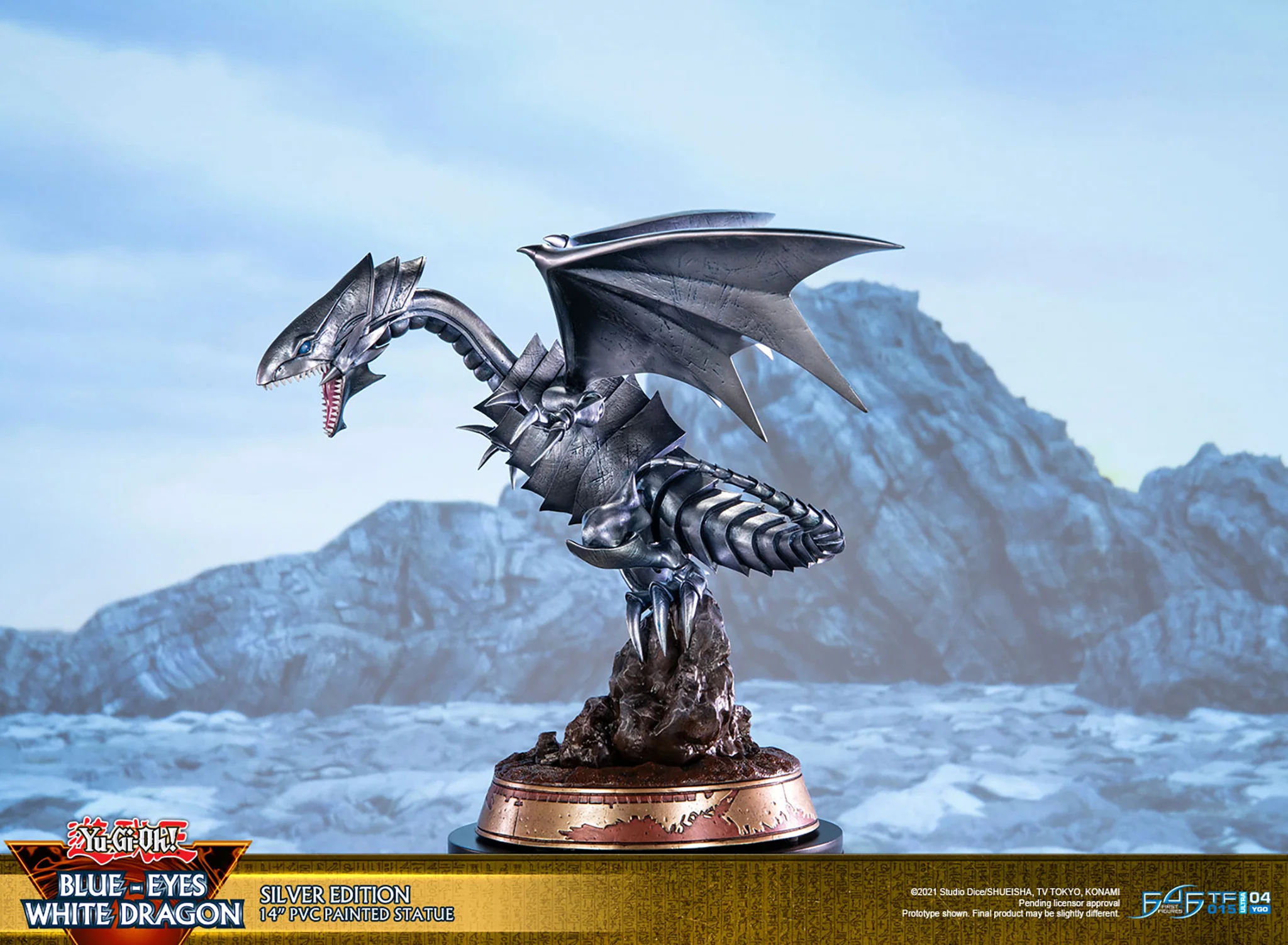 Yu-Gi-Oh! - Blue Eyes White Dragon PVC Statue: Silver Edition - Image 7