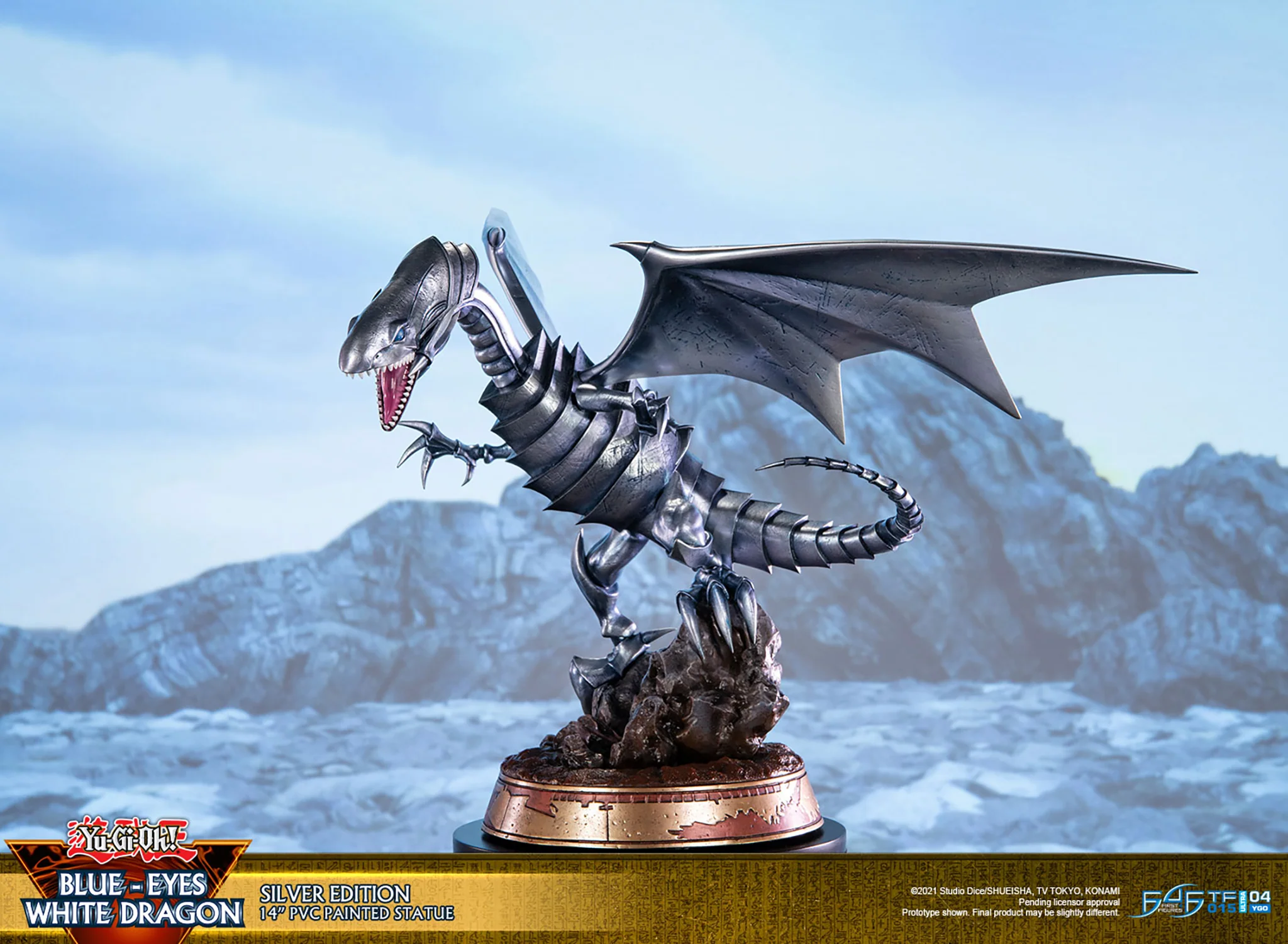 Yu-Gi-Oh! - Blue Eyes White Dragon PVC Statue: Silver Edition - Image 8