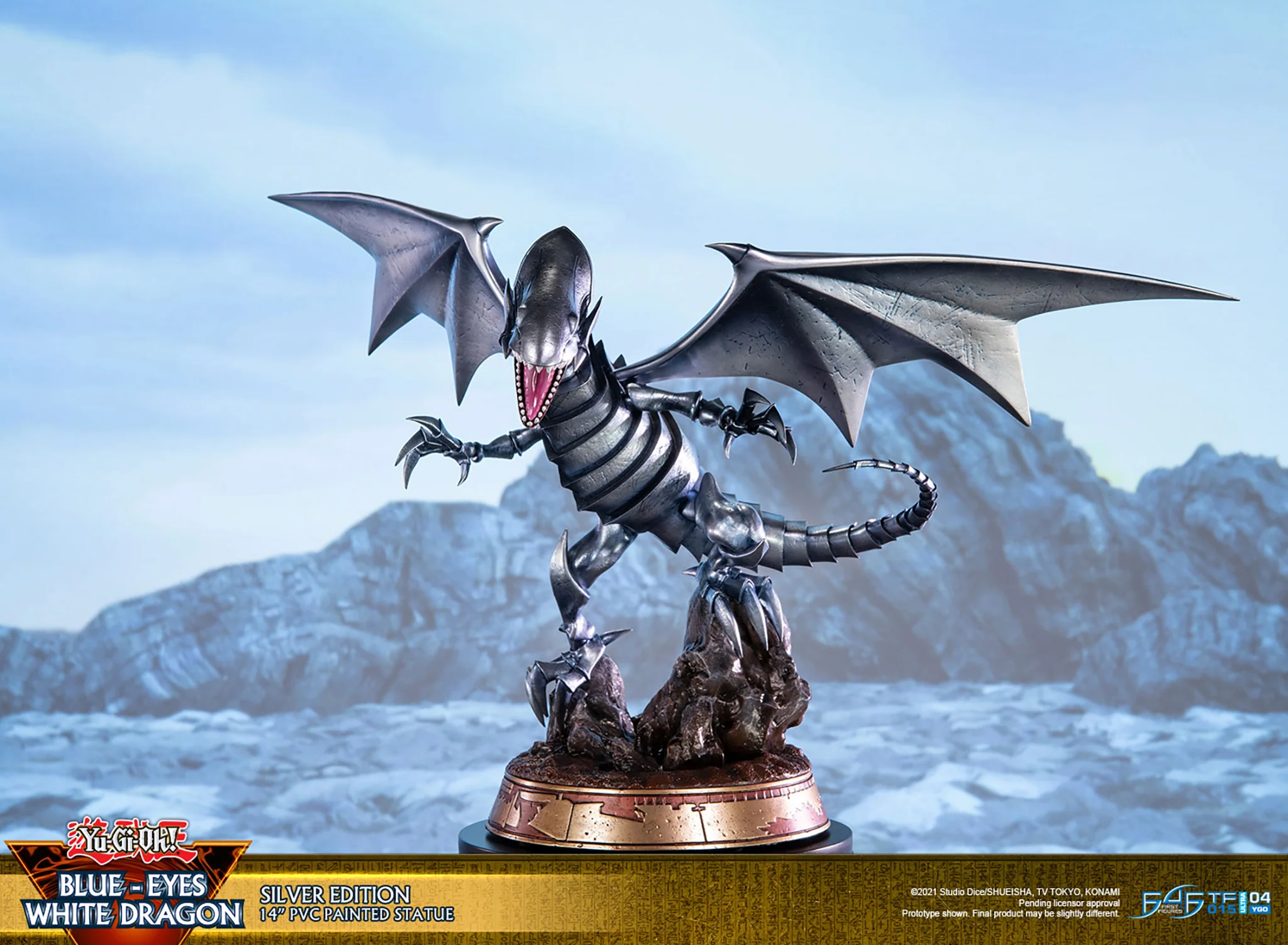 Yu-Gi-Oh! - Blue Eyes White Dragon PVC Statue: Silver Edition - Image 9